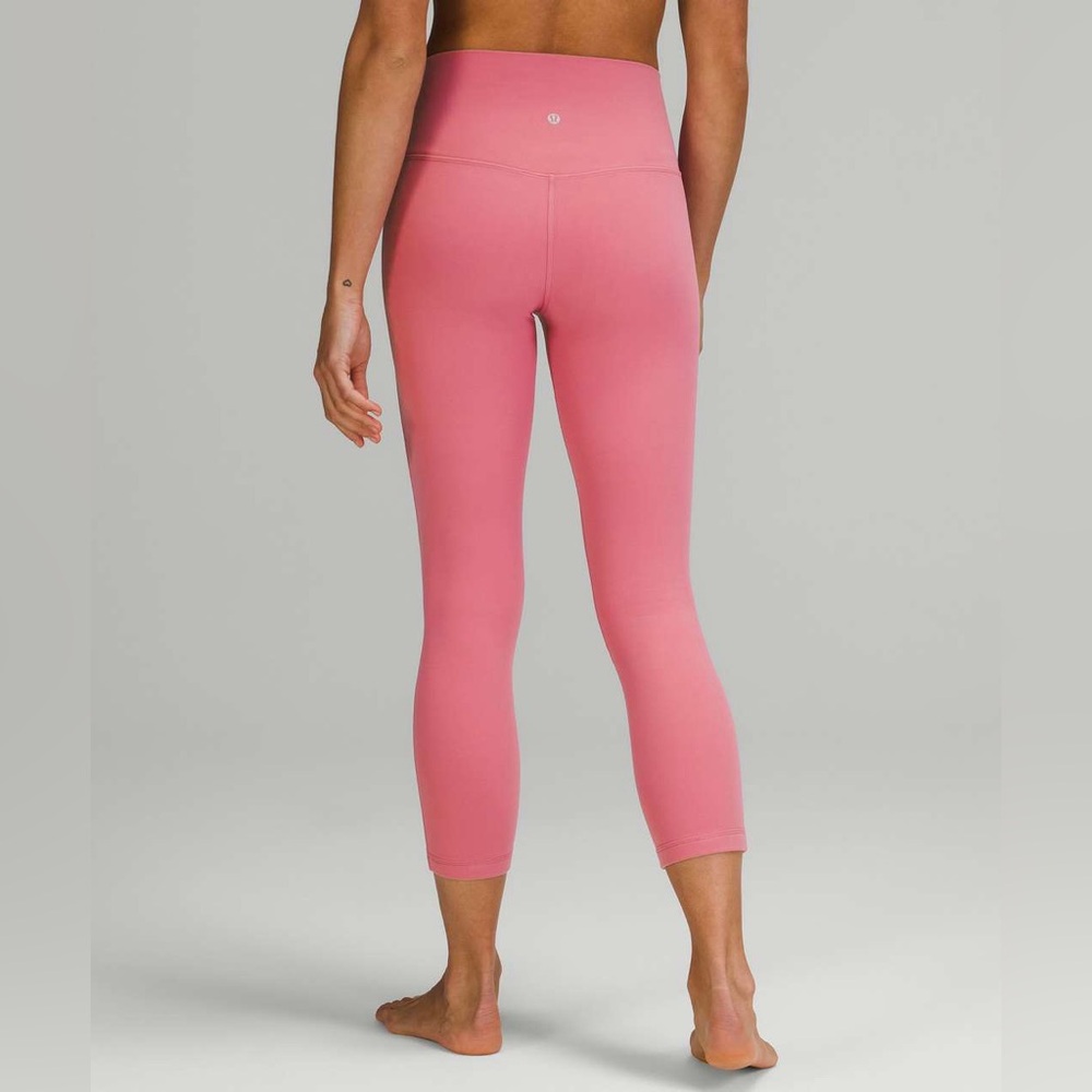 Lululemon Align High-Rise Crop 23” Pink Blossom Double Lined